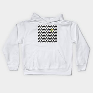 Black & White Tessellation Pattern Kids Hoodie